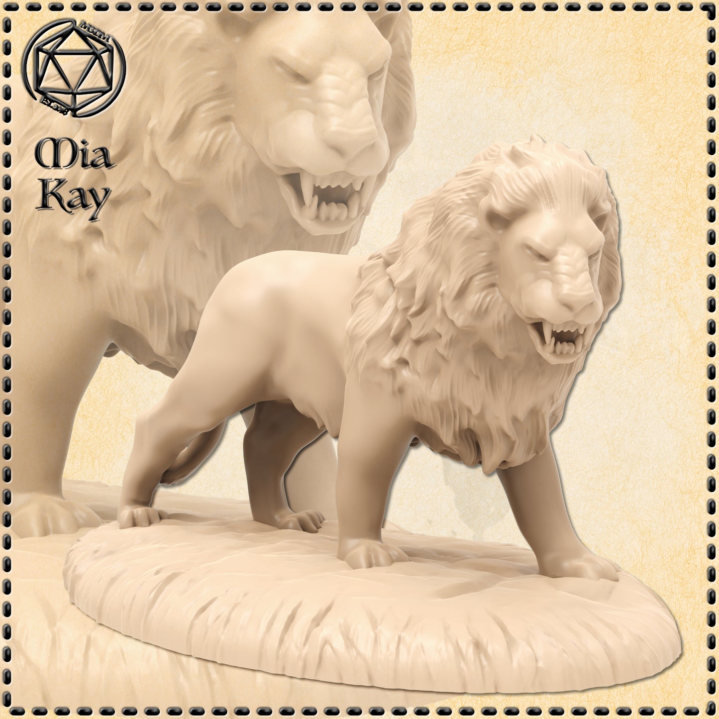 Dungeons & Dragons Lion Miniature