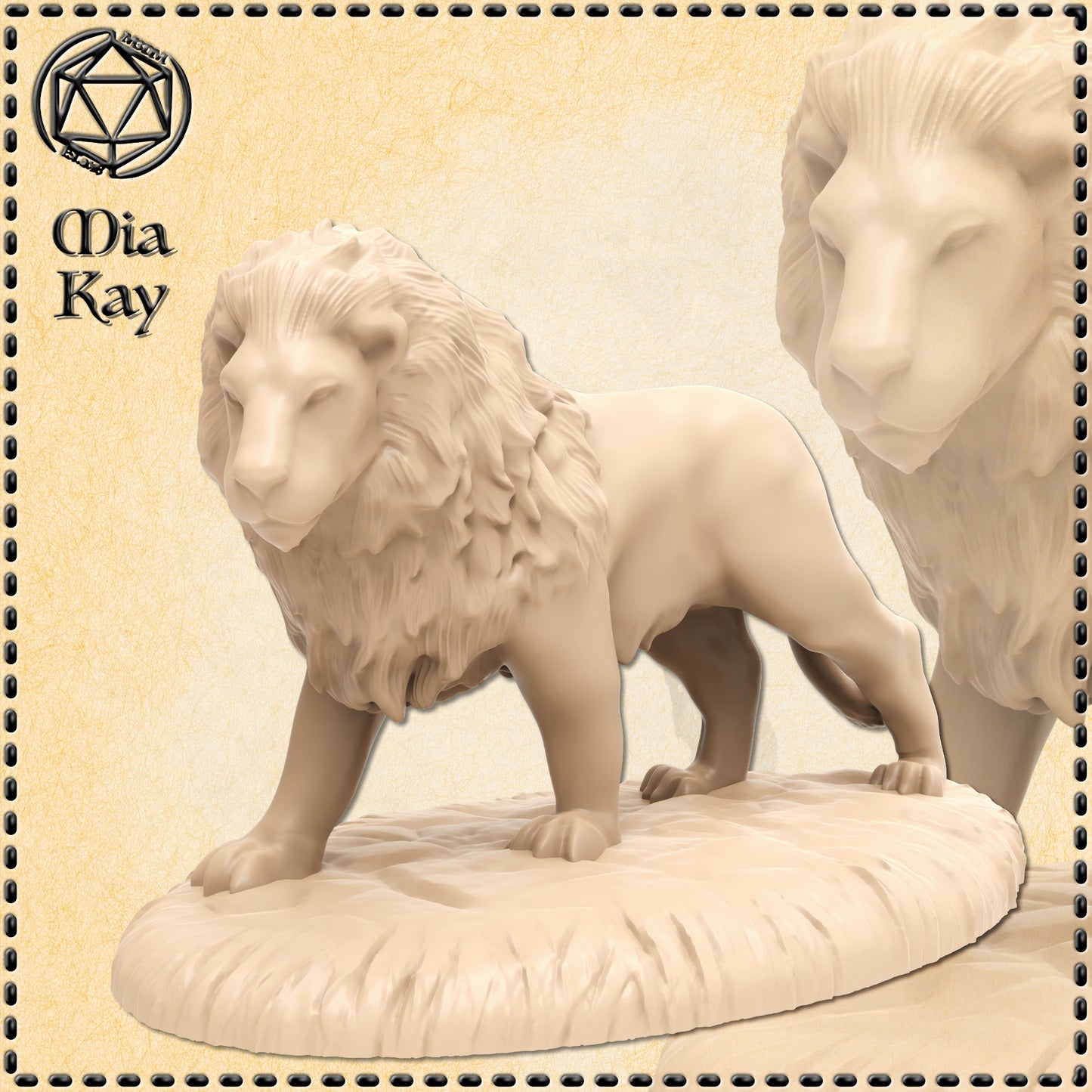 Dungeons & Dragons Lion Miniature