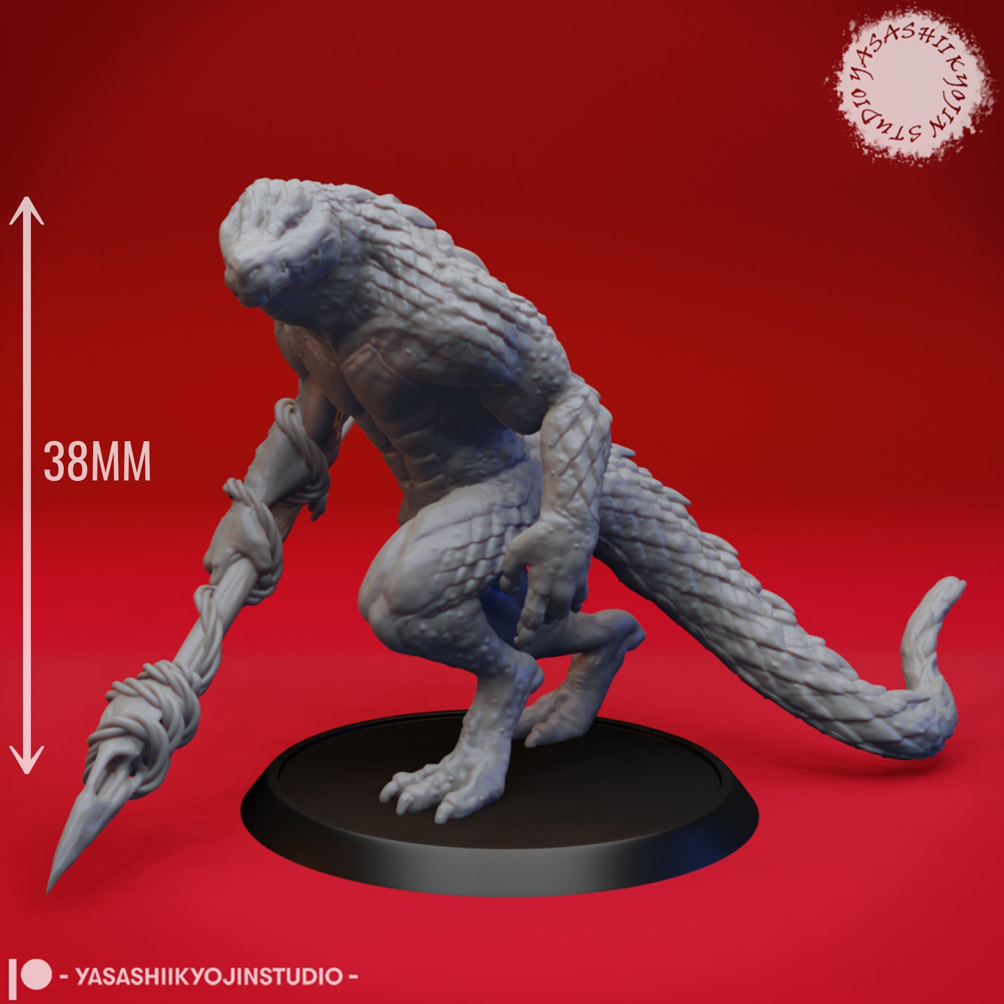 Dungeons & Dragons Lizardfolk Miniature