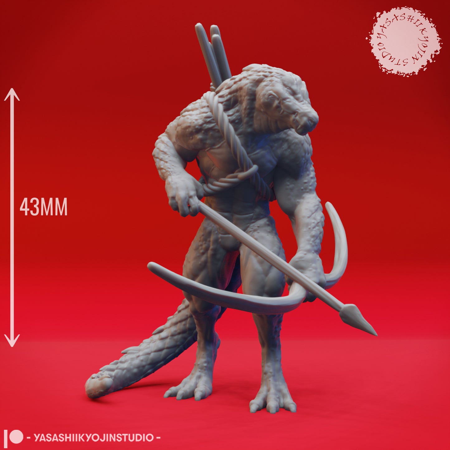 Dungeons & Dragons Lizardfolk Miniature