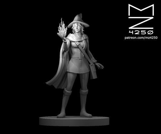 Dungeons & Dragons Mage Female Miniature