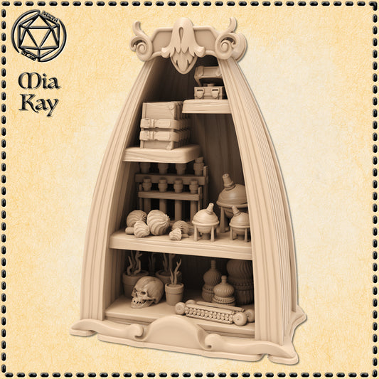 Dungeons & Dragons Magic Shop Shelves Miniature