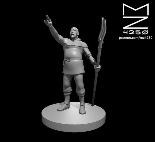 Dungeons & Dragons Male Commoner Miniature