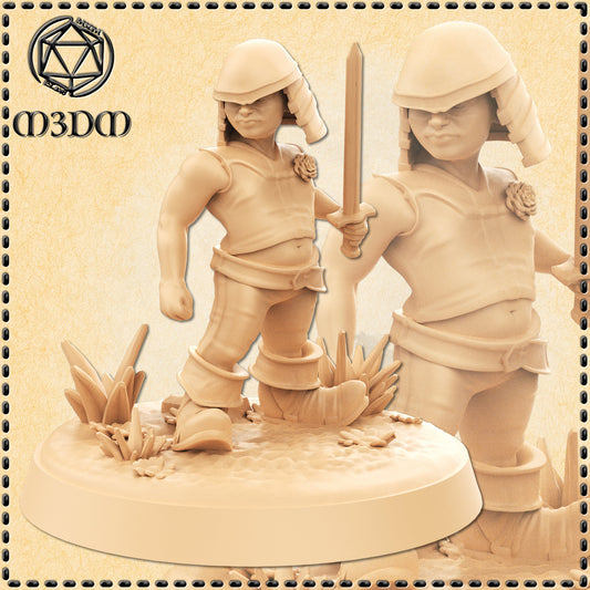 Dungeons & Dragons Male Dwarf Child Miniature