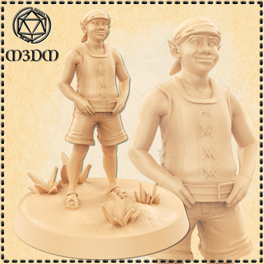 Dungeons & Dragons Male Orc Child Miniature