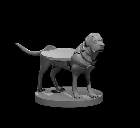 Dungeons & Dragons Mastiff Mount with small mini slot Miniature