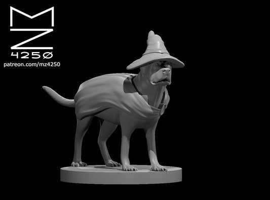 Dungeons & Dragons Mastiff Wizard Miniature