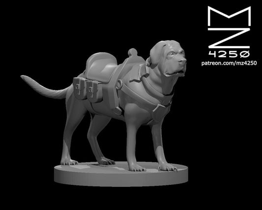 Dungeons & Dragons Mastiff mount Miniature