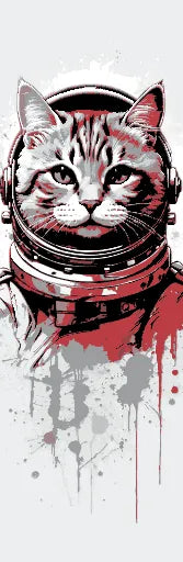 Max the Cat in his Spacesuit ready for his mission to Mars