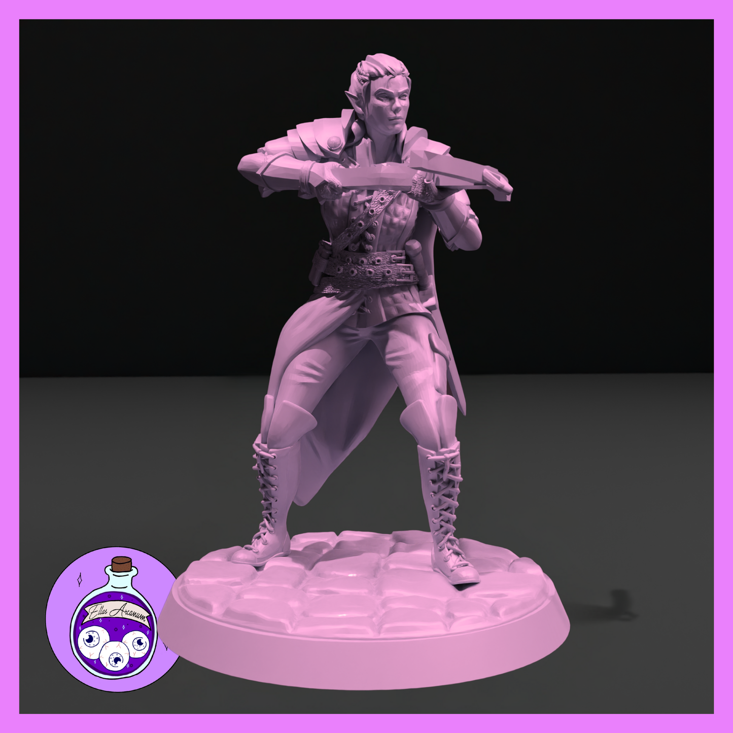 Dungeons & Dragons Mercenary Elf Female Miniature