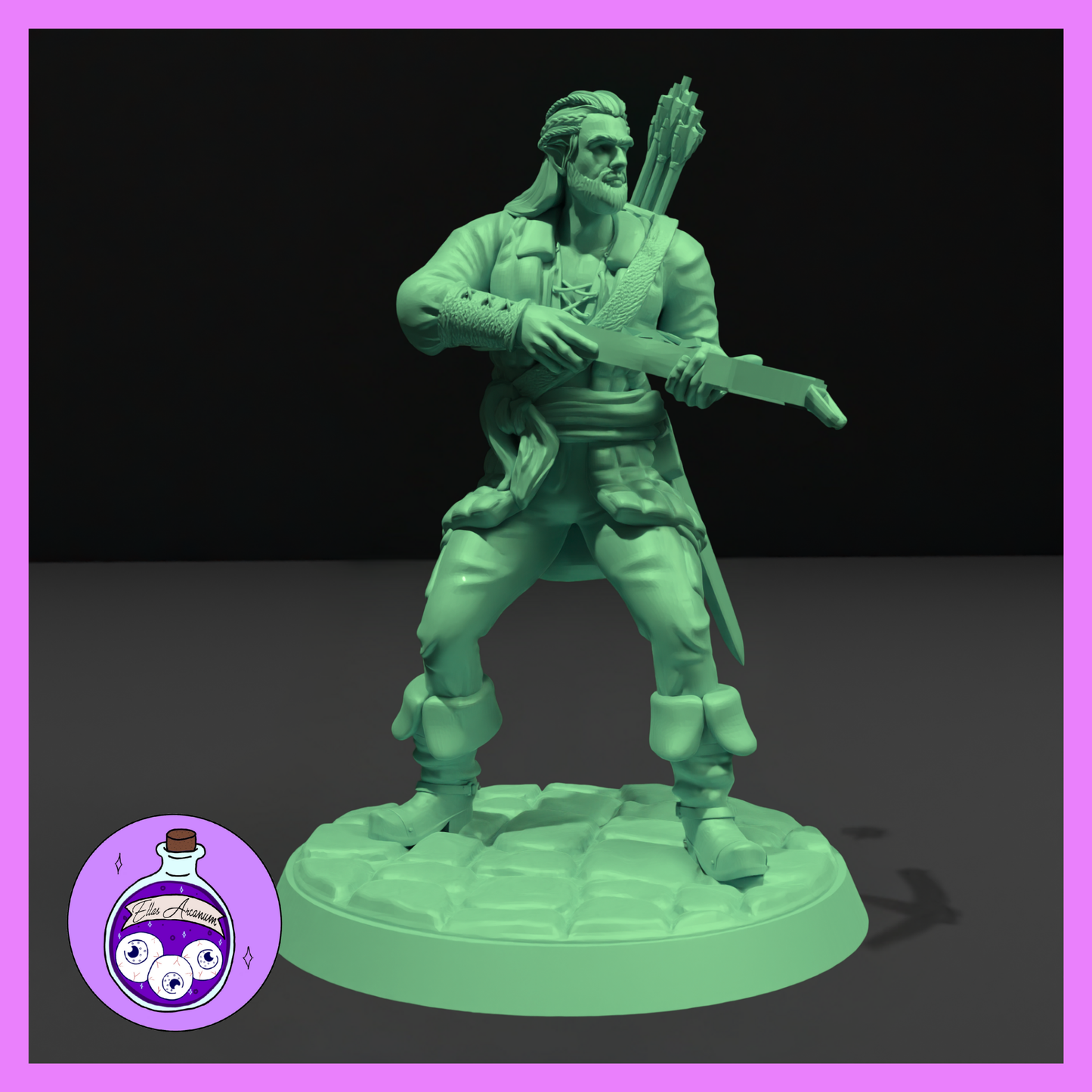 Dungeons & Dragons Mercenary Half Elf Male Miniature