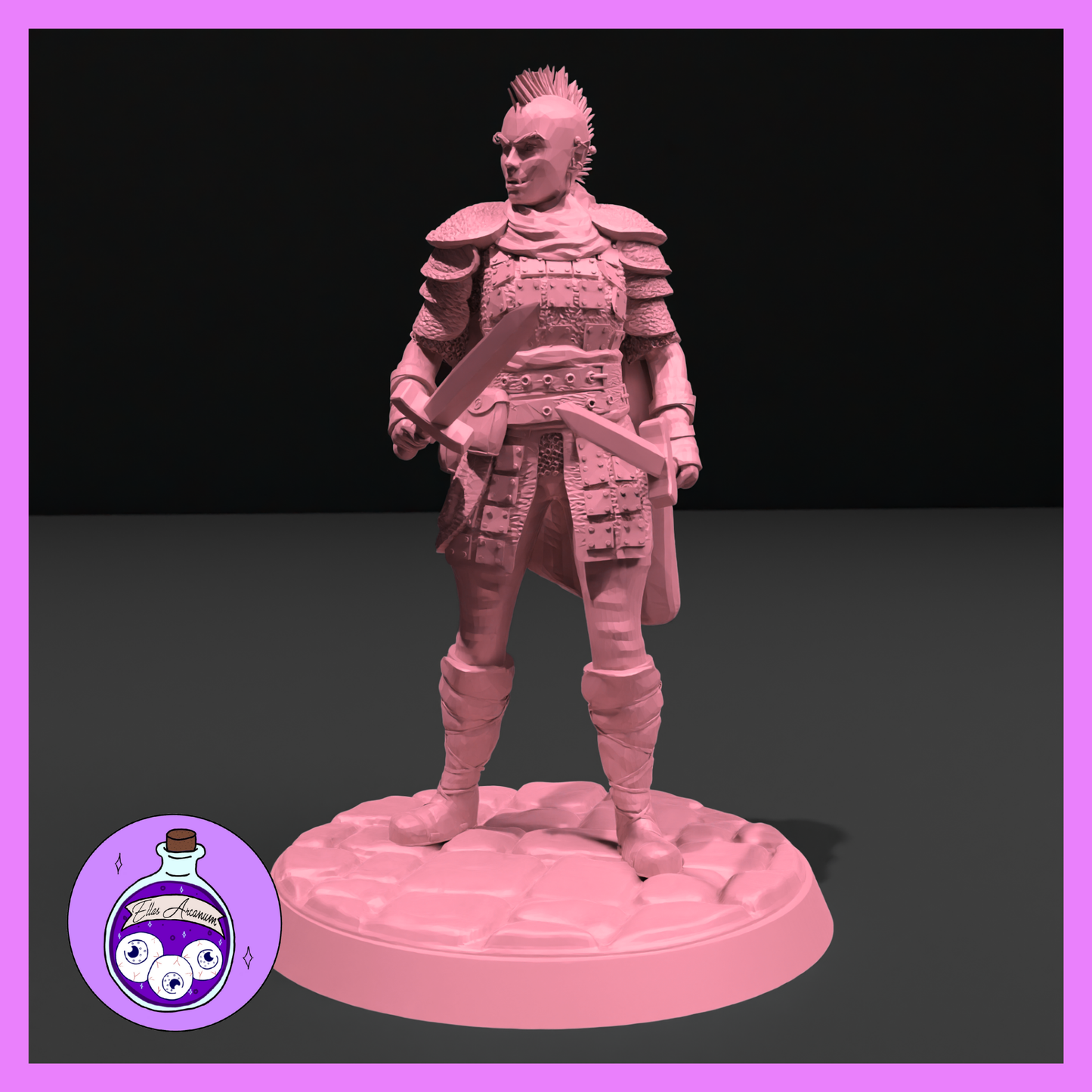 Dungeons & Dragons Mercenary Half Orc Female Miniature