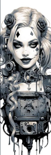 Mischievous Harlequin of the Steampunk Victorian Era