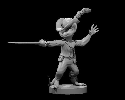 Dungeons & Dragons Mousefolk Swashbuckler Miniature