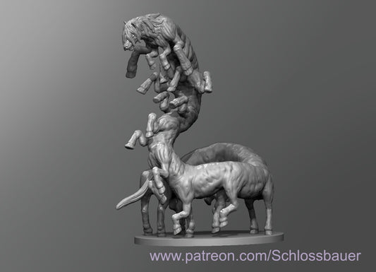 Dungeons & Dragons Mutated Horse Miniature