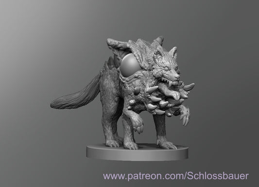 Dungeons & Dragons Mutated Wolf Miniature