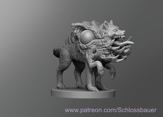 Dungeons & Dragons Mutated Wolf Miniature