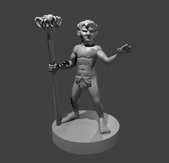 Dungeons & Dragons Naked Gnome Wizard Miniature