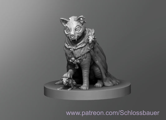 Dungeons & Dragons Necromancer Cat Miniature