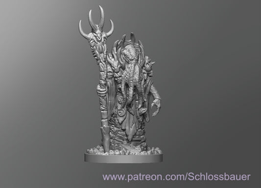 Dungeons & Dragons Necromancer Mindflayer Miniature