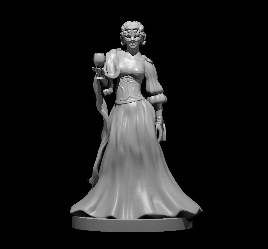 Dungeons & Dragons Noble Female Masquerade Miniature