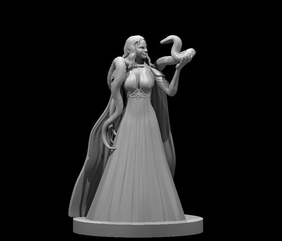 Dungeons & Dragons Noble Female with Snake Miniature