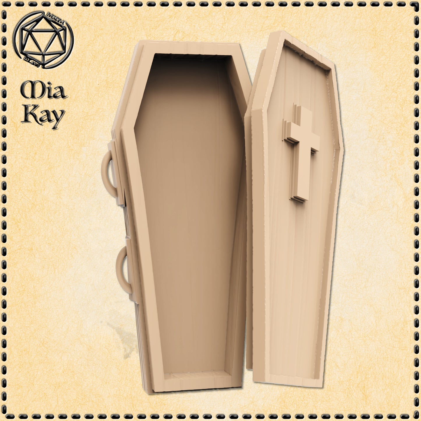 Dungeons & Dragons Open Coffin Miniature