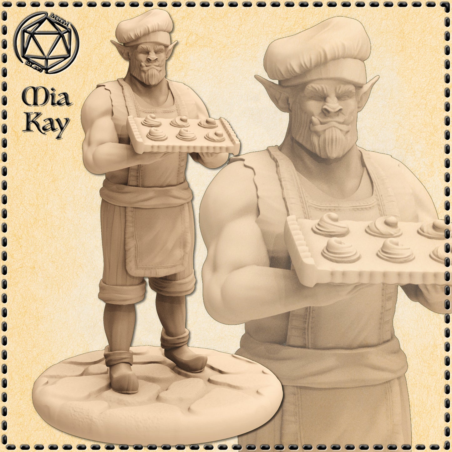 Dungeons & Dragons Orc Baker Miniature