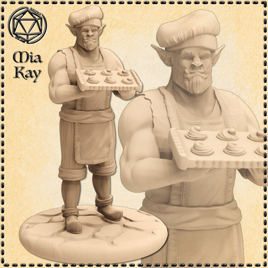 Dungeons & Dragons Orc Baker Miniature