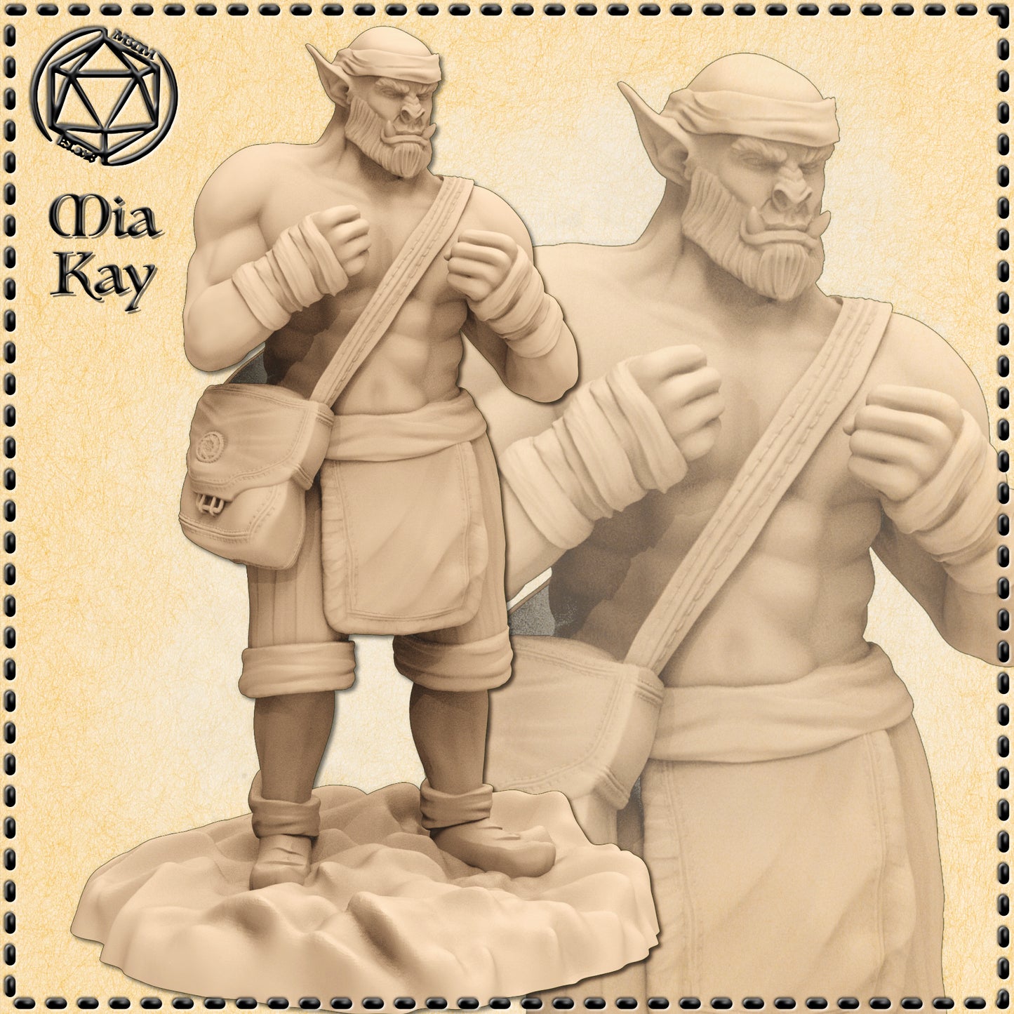 Dungeons & Dragons Orc Monk Miniature