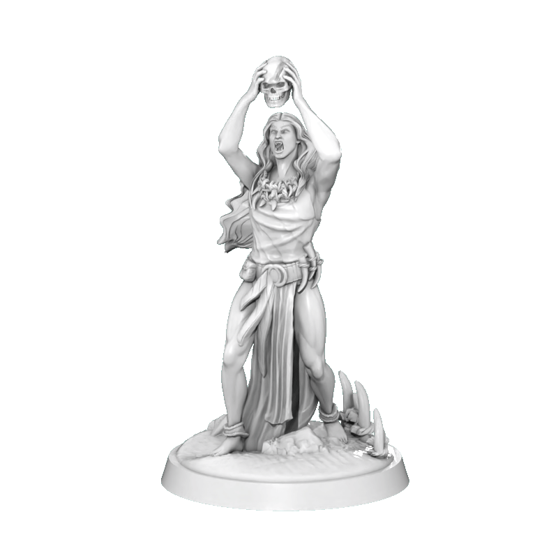 Dungeons & Dragons Orc Priestess Miniature