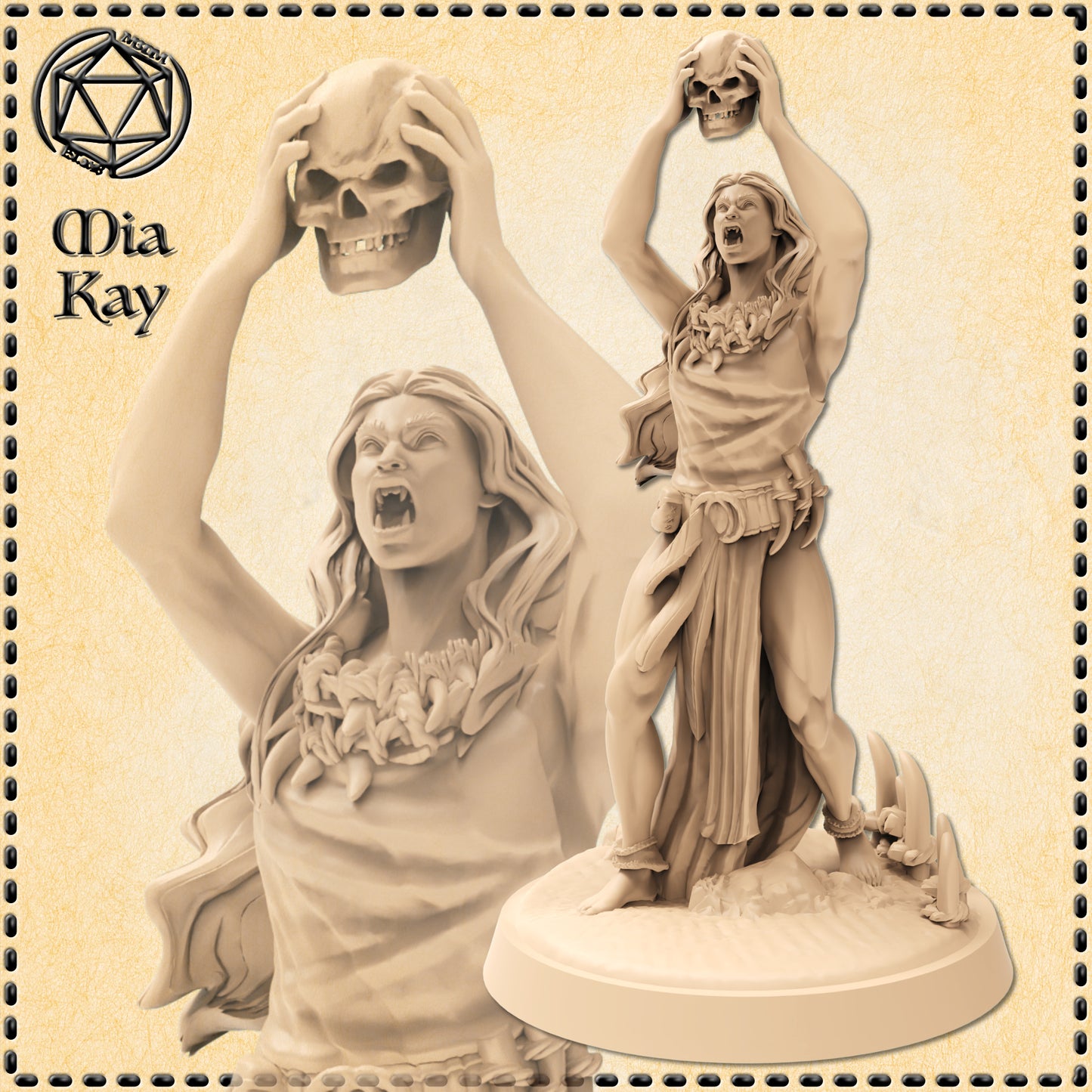 Dungeons & Dragons Orc Priestess Miniature