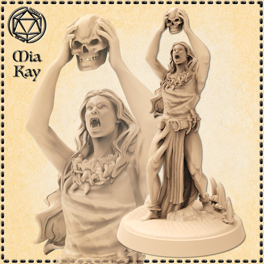 Dungeons & Dragons Orc Priestess Miniature