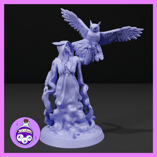 Dungeons & Dragons Owl Witch Miniature