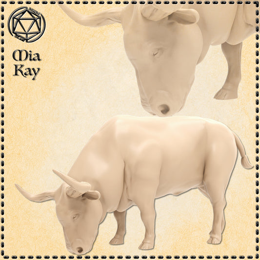 Dungeons & Dragons Oxen Miniature