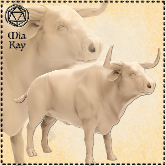 Dungeons & Dragons Oxen Miniature