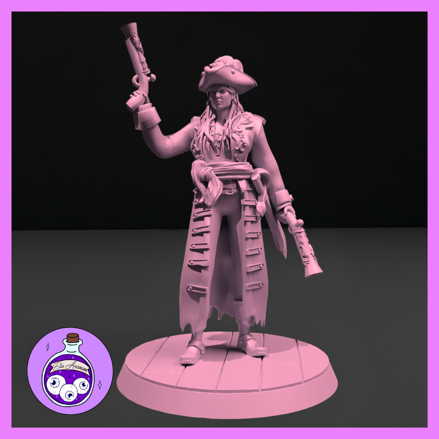 Dungeons & Dragons Pirate Captain Female Miniature