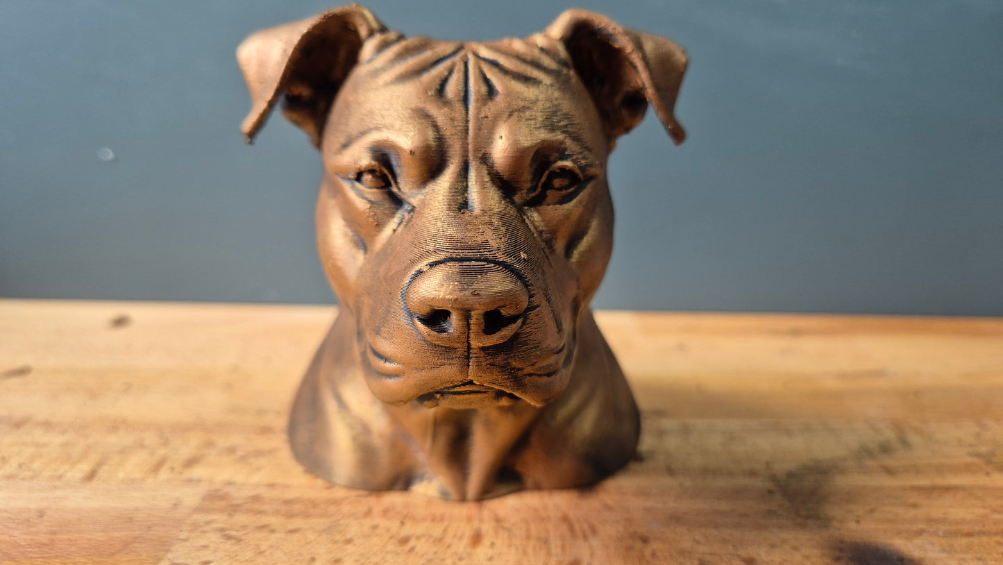 Pitbull Terrier Bust