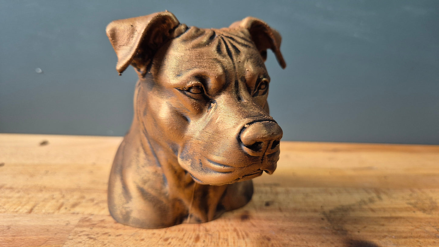 Pitbull Terrier Bust