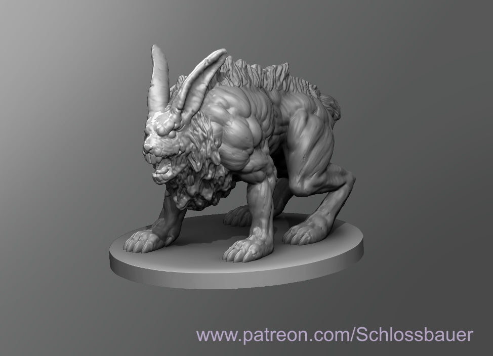 Dungeons & Dragons Predator Rabbit Miniature – Borishotch Industries