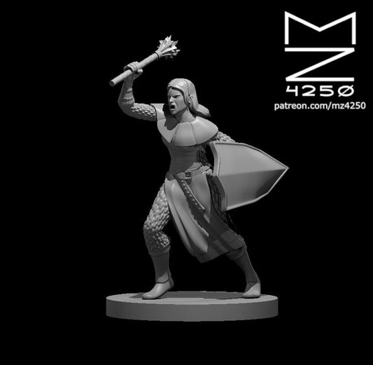 Dungeons & Dragons Priest Female Miniature