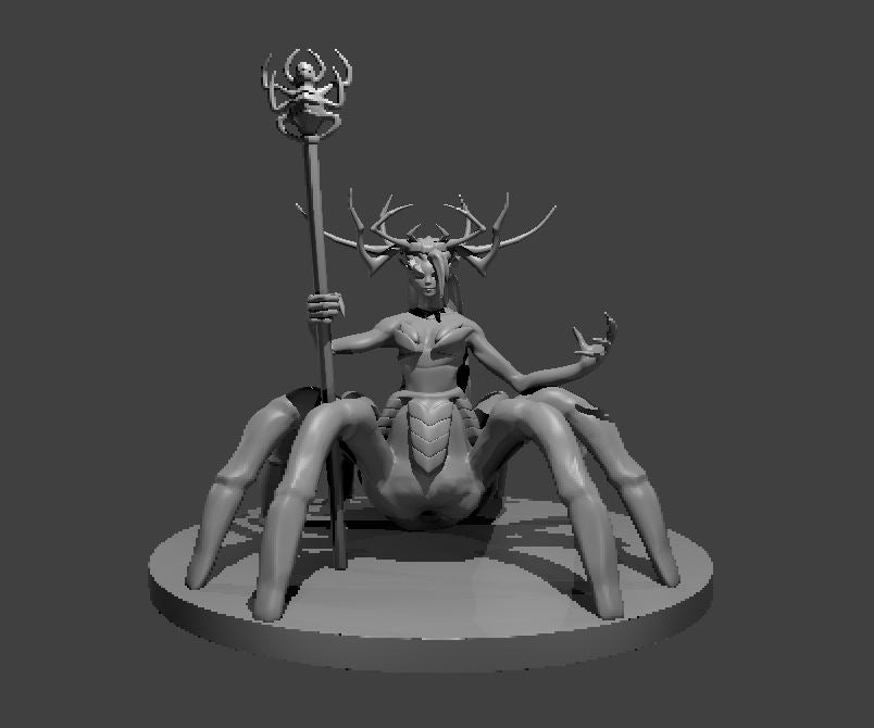 Dungeons & Dragons Queen Drider Miniature