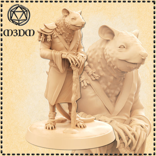 Dungeons & Dragons Ratfolk Monk Miniature
