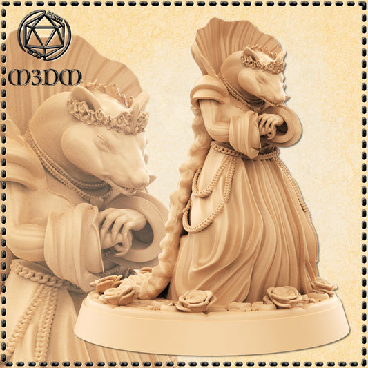 Dungeons & Dragons Ratfolk Queen Miniature