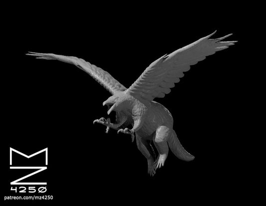 Dungeons & Dragons Raven Racoon Griffon Miniature