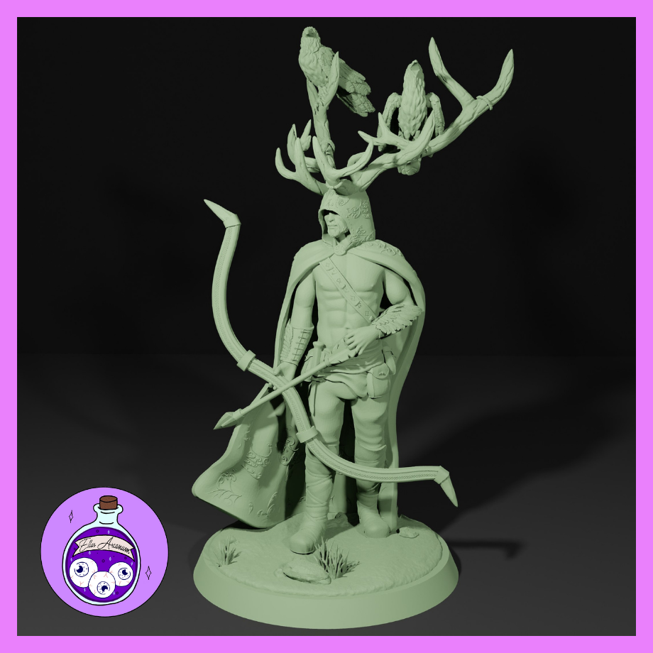 Dungeons & Dragons Raven Ranger Male Miniature