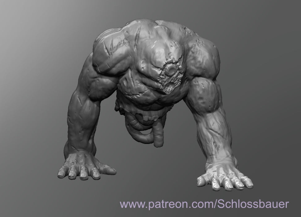 Dungeons & Dragons Reanimated Giant Torso Miniature