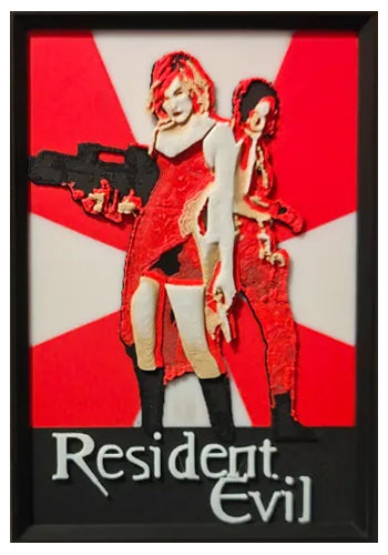 Resident Evil movie poster fridge magnet