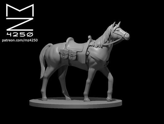 Dungeons & Dragons Riding Horse with saddle Miniature