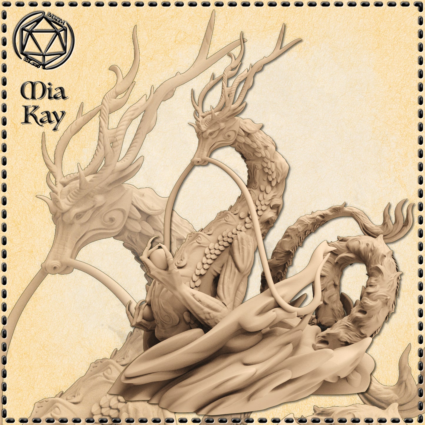 Dungeons & Dragons River Dragon Miniature